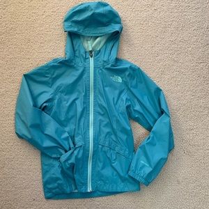 Girls North Face raincoat